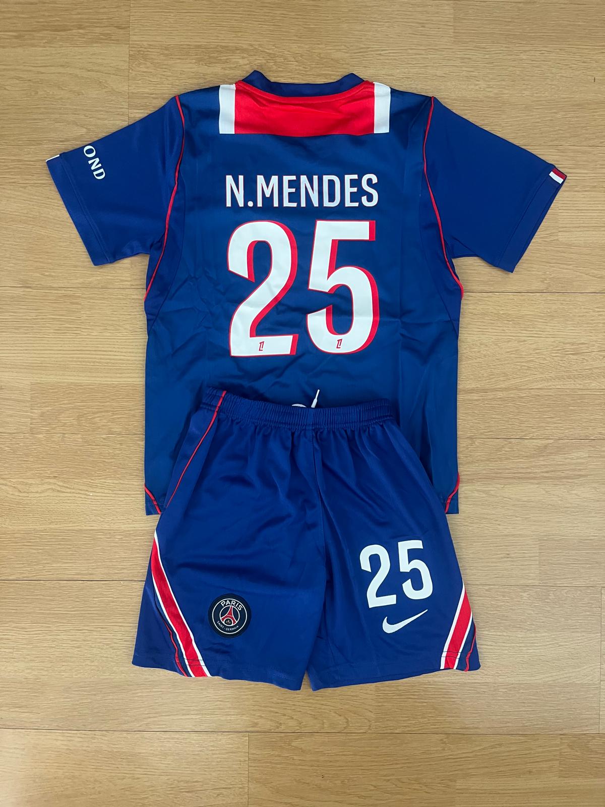 PSG Nuno Mendes #25 2026-2027 — frente